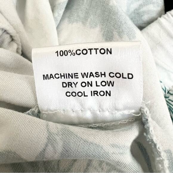 Katie Kime Fort Worth Toile Blue Green White Drawstring Waist Pajama Pants 3 XL - Picture 8 of 9